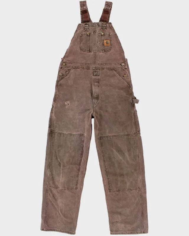 Vintage Men's Brown Carhartt utility Dungarees - 40 x 32