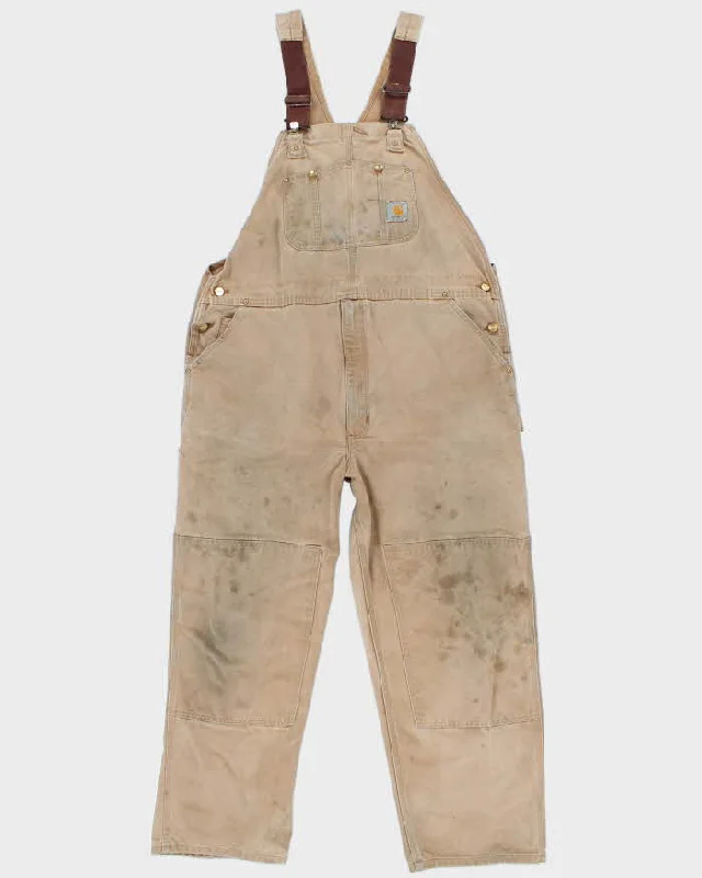 Vintage Men's Tan Carhartt utility Dungarees - 44 x 32