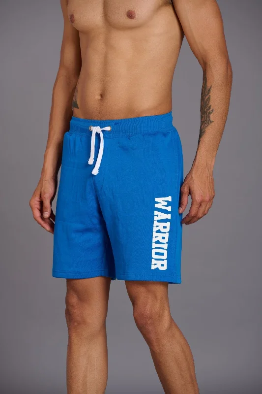 warrior-printed-royal-blue-shorts-for-men