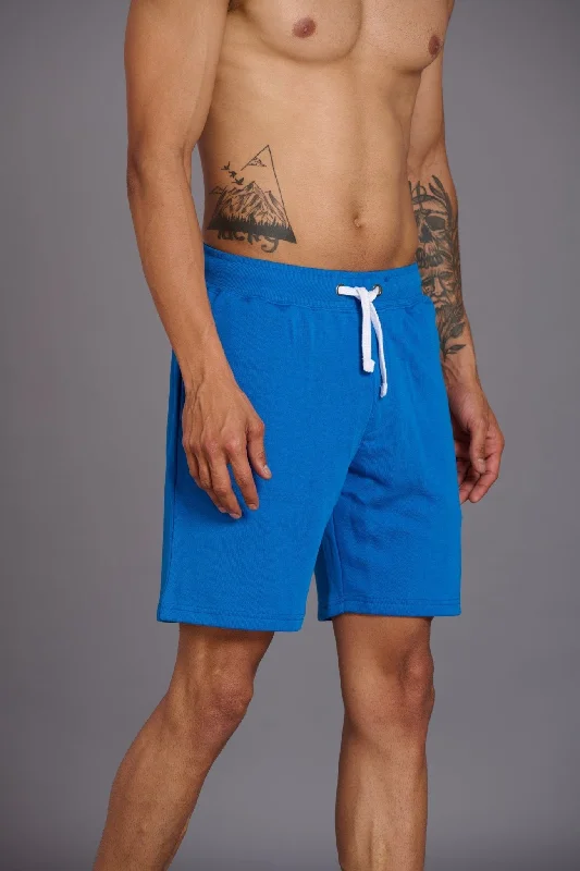 warrior-printed-royal-blue-shorts-for-men