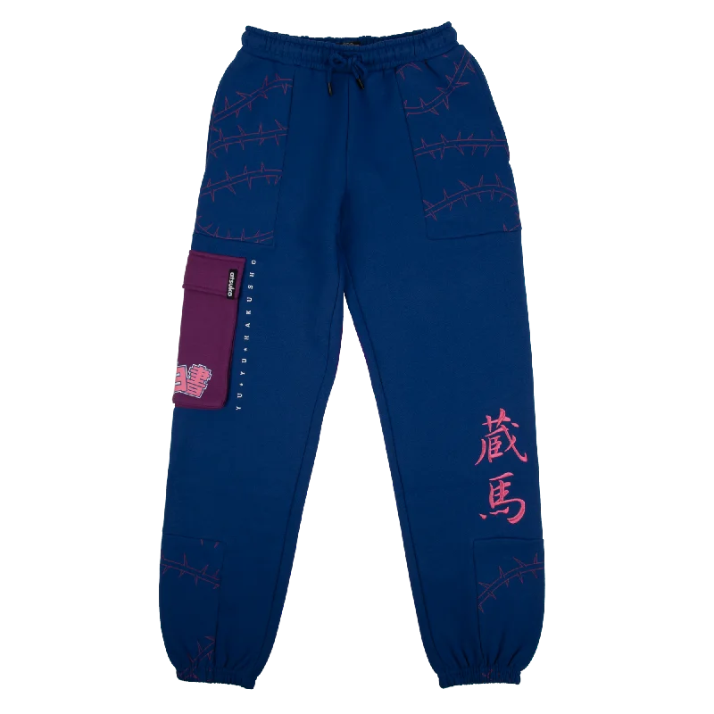 Yu Yu Hakusho Blue Cargo Sweatpants