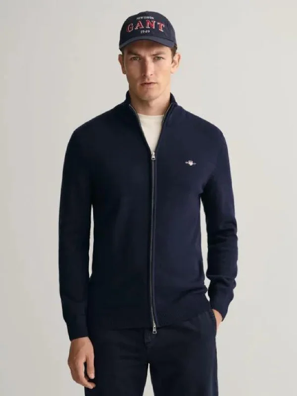 COTTON CARDIGAN Marine