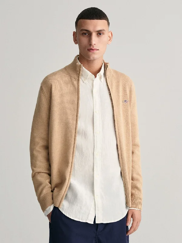 COTTON CARDIGAN Beige