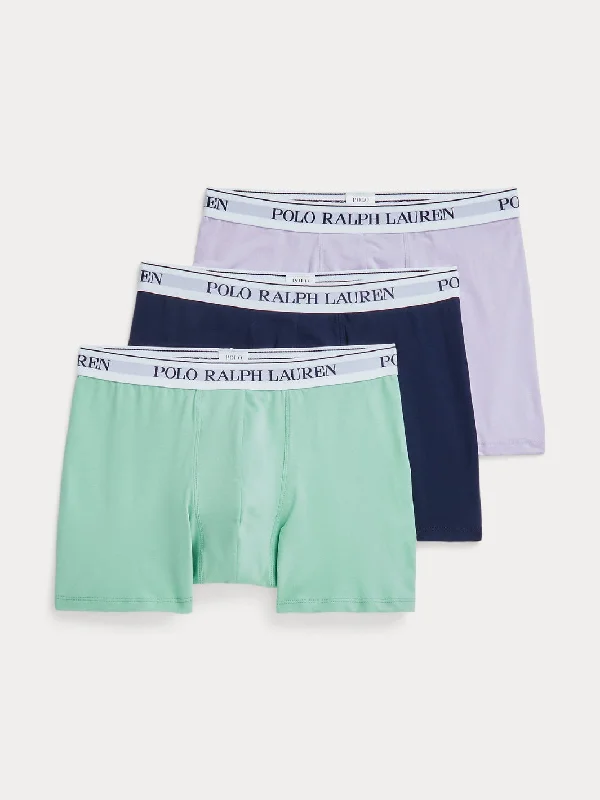 STRETCH COTTON BOXER BRIEF 3PK Assortert