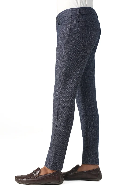 MELANGE 5-POCKET PANT NAVY