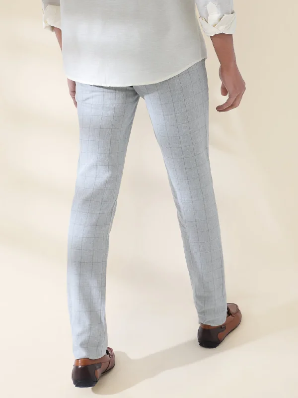 cotton-linen-blue-checkered-flat-front-casual-trouser-ottr-12826-1001-f-f-usf