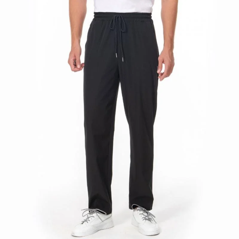 mens-casual-ice-silk-breathable-quick-drying-elastic-waist-loose-pants-24005843m