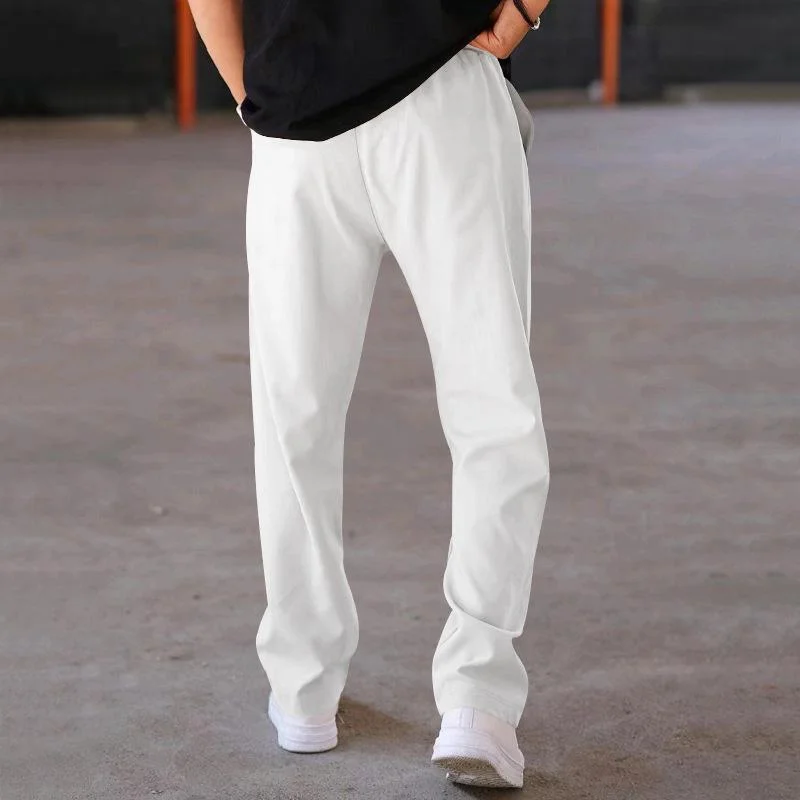 mens-casual-loose-straight-elastic-waist-pants-37177029m