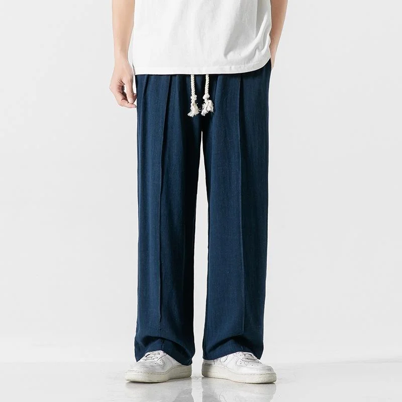 mens-loose-cotton-and-linen-straight-pants-72550197y