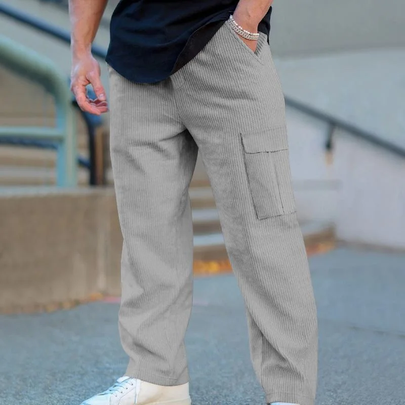 mens-solid-color-corduroy-loose-elastic-waist-casual-pants-73828363z