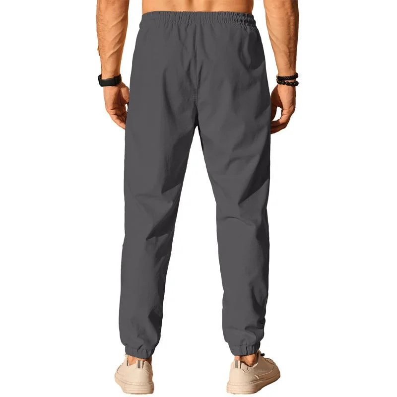 mens-solid-color-drawstring-large-pocket-straight-pants-38516682y