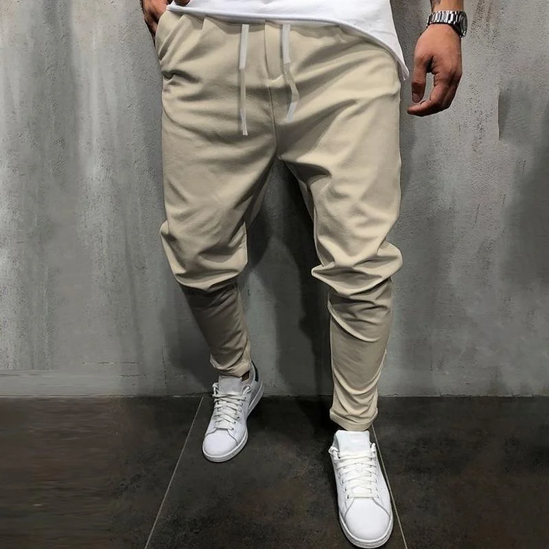 mens-solid-color-loose-elastic-waist-casual-pants-96492296z