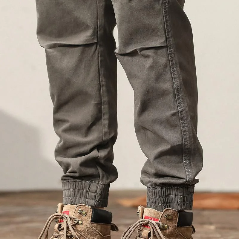 mens-solid-color-multi-pocket-elastic-cargo-pants-57353581x