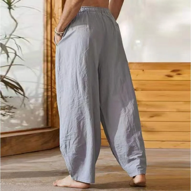 mens-solid-linen-loose-drawstring-pants-76511676y