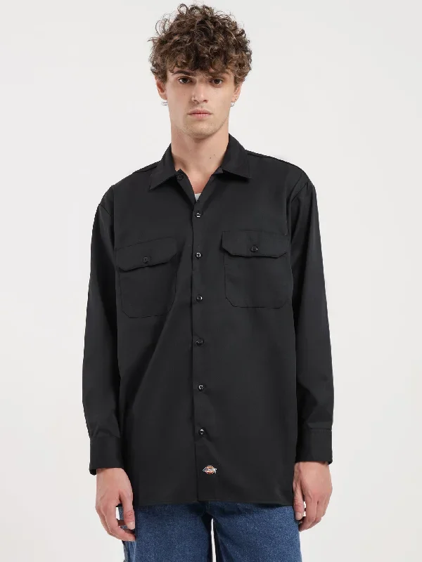 574 Long Sleeve Shirt in Black