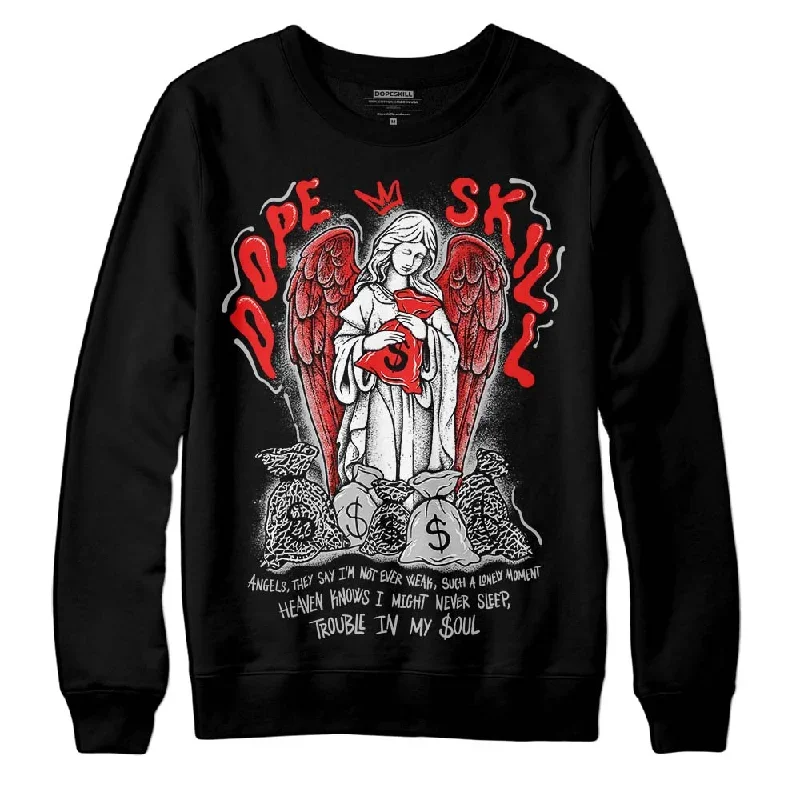 AJ Spizike Bred DopeSkill Sweatshirt Angels Graphic