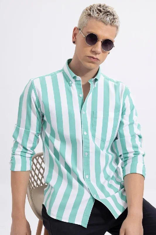 Bengal Stripe Green Shirt