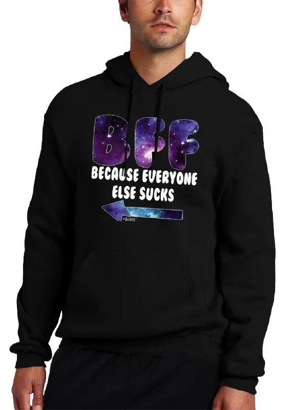 BFF - Galaxy - Everyone Else Sucks (Arrow Right) Adult Hoodie