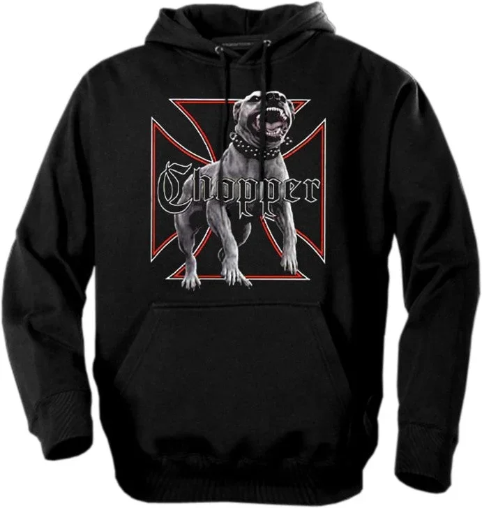 Biker Hoodies - "Nasty Chopper Dog" Biker Hoodie