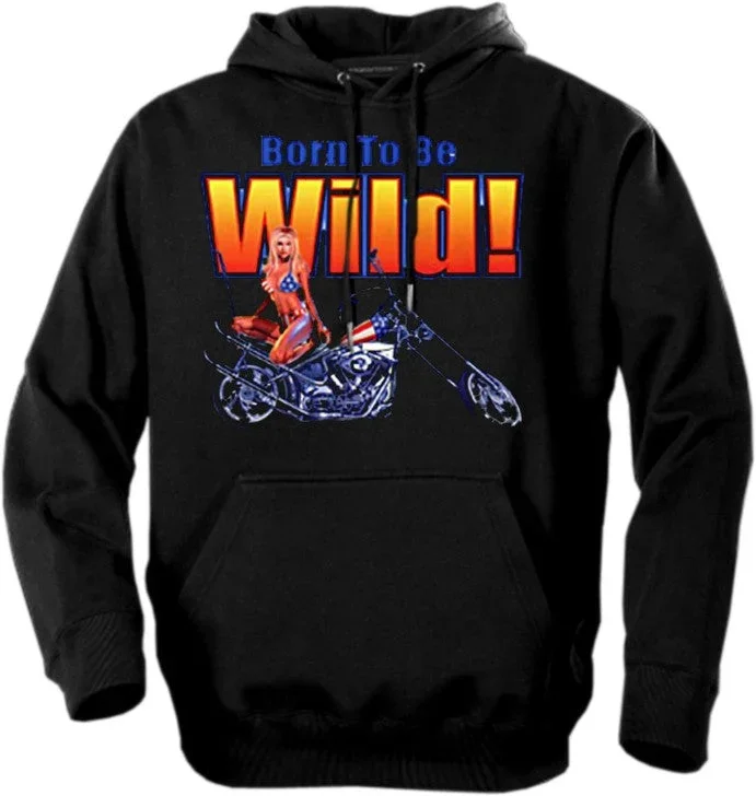 Biker Hoodies - "Sexy Biker Babe" Biker Hoodie