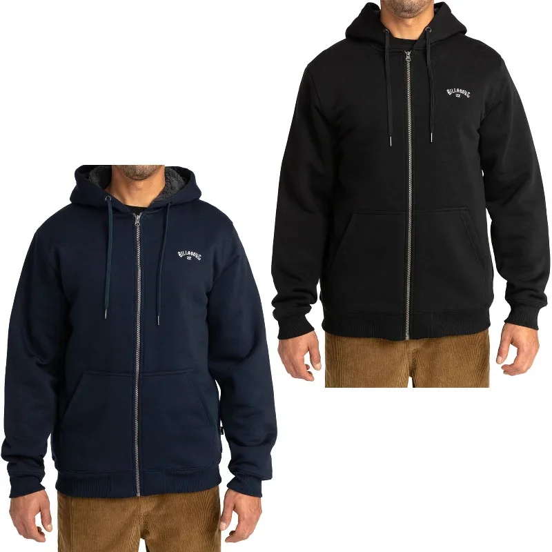 Billabong Mens Arch Sherpa Full Zip Hoodie