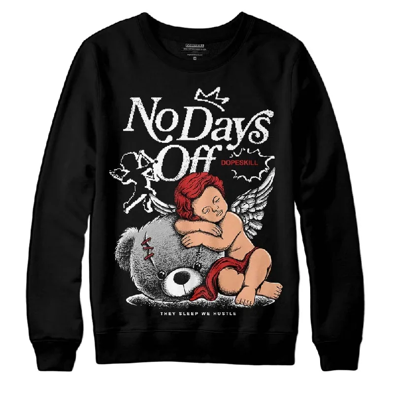 "Black/White" 1s DopeSkill Sweatshirt New No Days Off Graphic