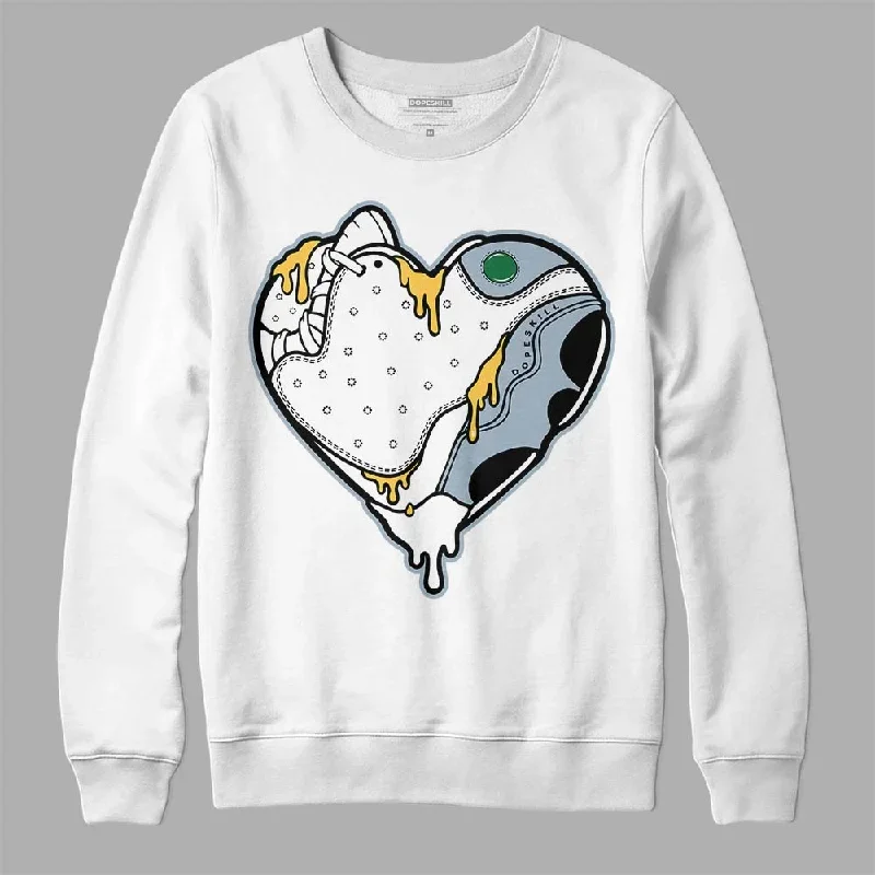 Blue Grey 13s DopeSkill Sweatshirt Heart Jordan 13 Graphic