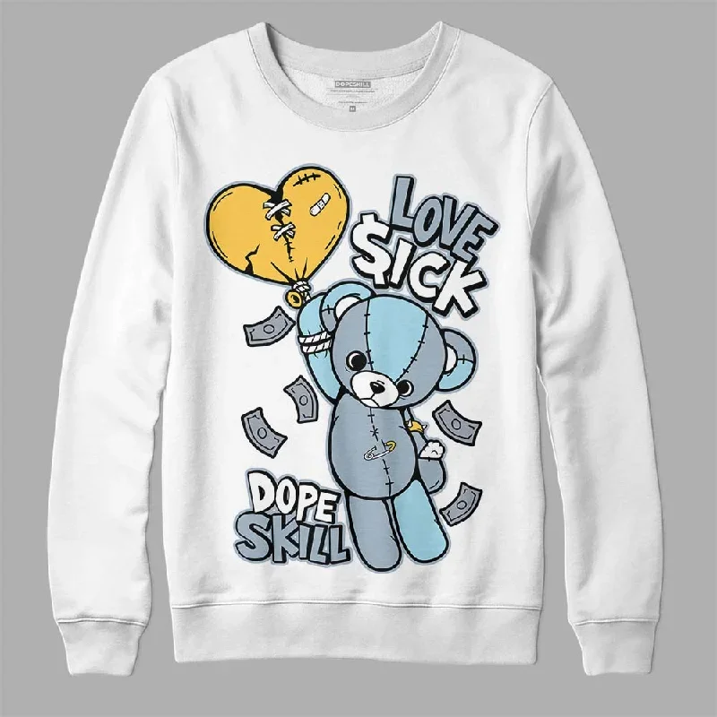 Blue Grey 13s DopeSkill Sweatshirt Love Sick Graphic