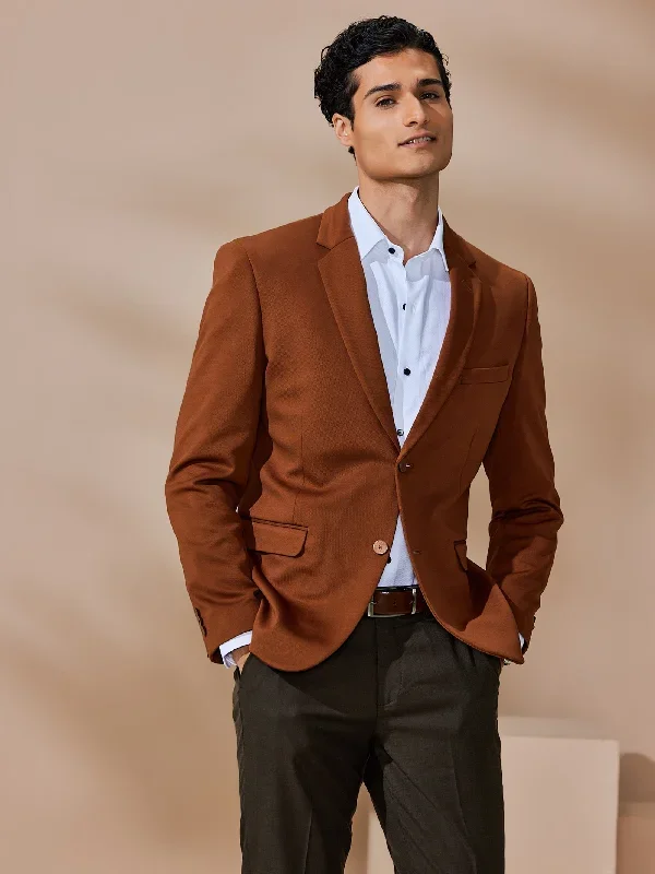 brown-4-way-stretch-textured-blazer-stbz-22315-k