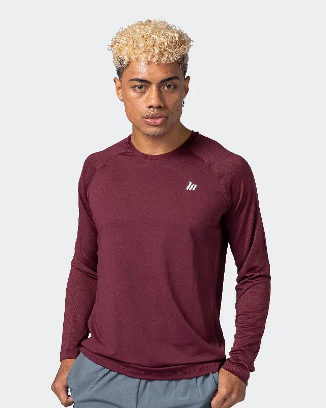 Cross Train Long Sleeve Top - Dark Plum