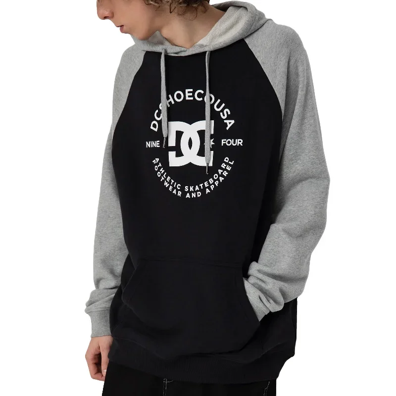 DC Shoes Star Pilot Pullover Hooded Sweatshirt Hoodie - Black