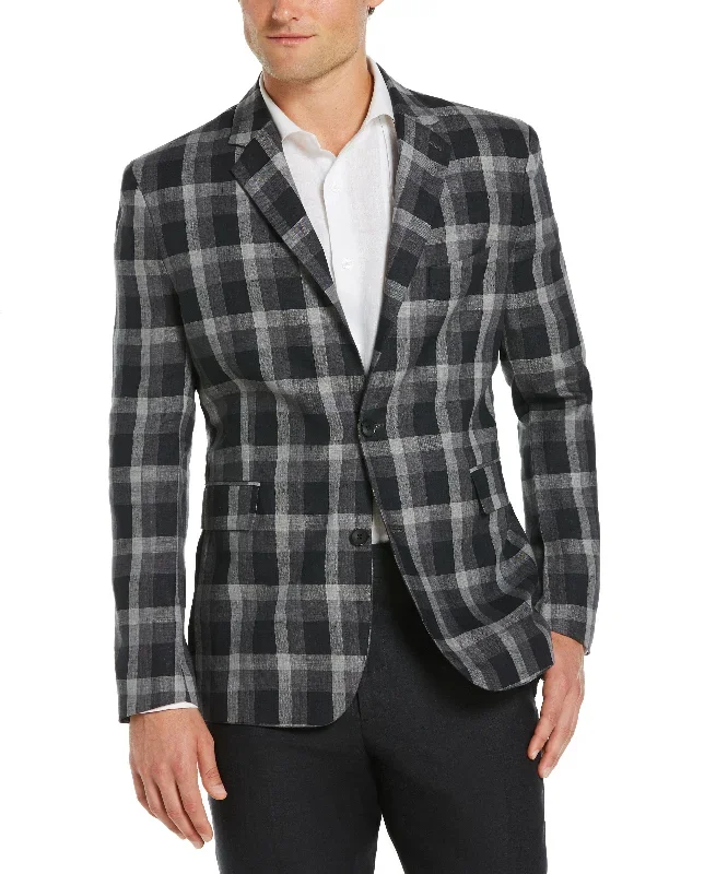 Delave Linen Plaid Sport Coat