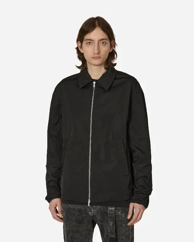 Nylon Harrington Jacket Black