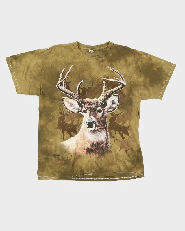 Green Deer Graphic T-Shirt - L