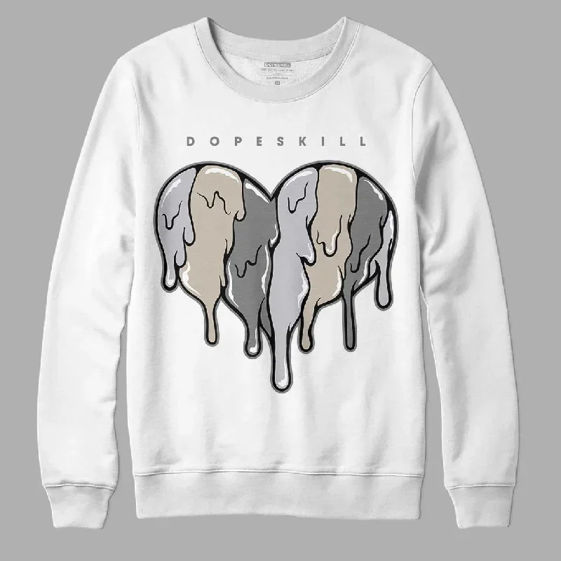 Grey Collection DopeSkill Sweatshirt Slime Drip Heart Graphic