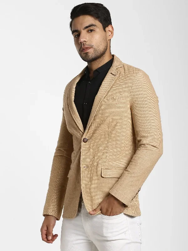 khaki-plain-stretch-blazer-rfbz-22075-c