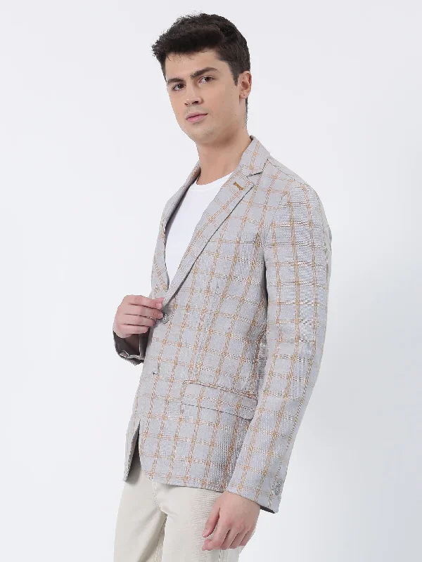 light-grey-checked-long-sleeve-casual-blazer-rfbz-22047-b