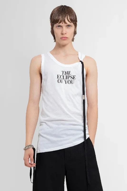 ANN DEMEULEMEESTER MAN WHITE T-SHIRTS