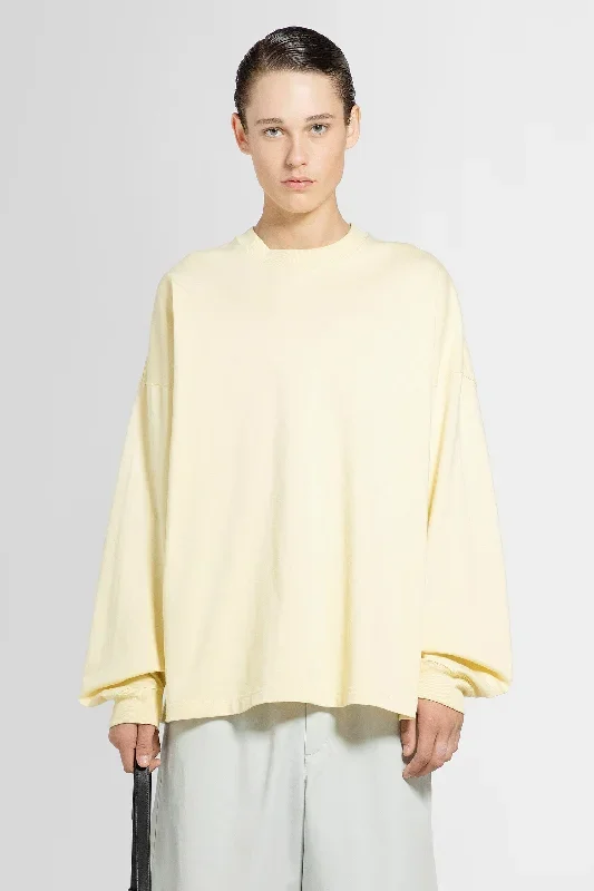 BOTTEGA VENETA MAN YELLOW T-SHIRTS & TANK TOPS