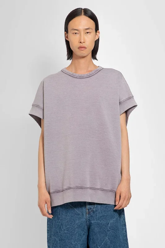 DRIES VAN NOTEN MAN PURPLE T-SHIRTS & TANK TOPS