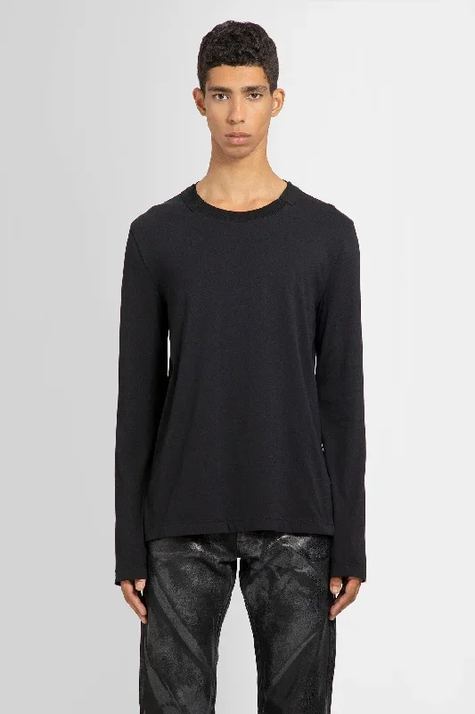 HELMUT LANG MAN BLACK T-SHIRTS & TANK TOPS