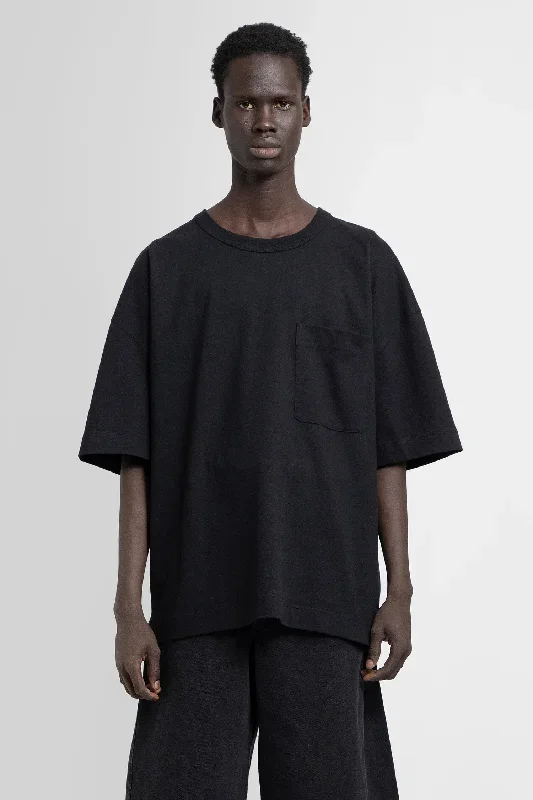 LEMAIRE MAN BLACK T-SHIRTS & TANK TOPS