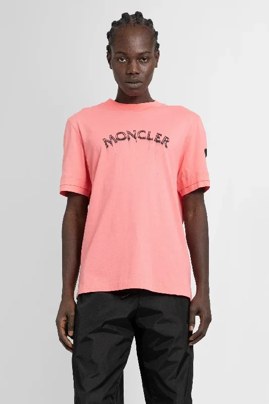 MONCLER MAN PINK T-SHIRTS & TANK TOPS