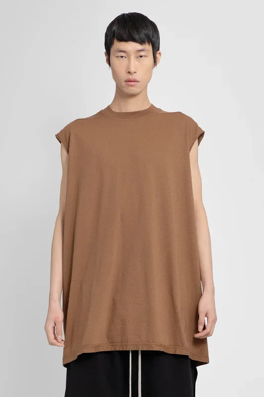 RICK OWENS MAN BROWN T-SHIRTS