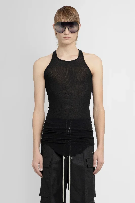 RICK OWENS MAN BLACK T-SHIRTS & TANK TOPS