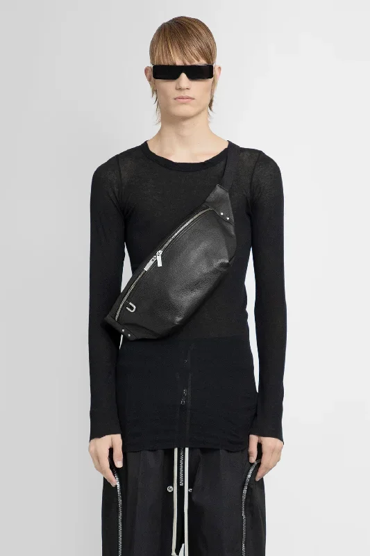 RICK OWENS MAN BLACK T-SHIRTS & TANK TOPS