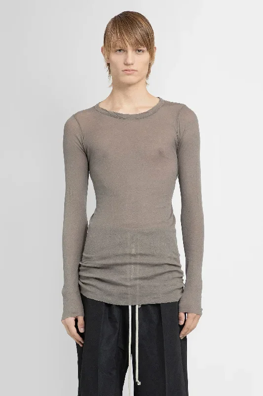 RICK OWENS MAN GREY T-SHIRTS & TANK TOPS