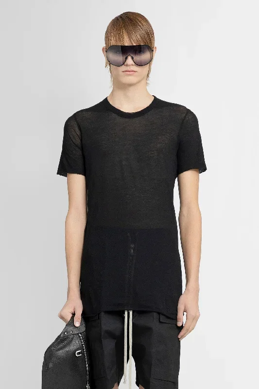 RICK OWENS MAN BLACK T-SHIRTS & TANK TOPS