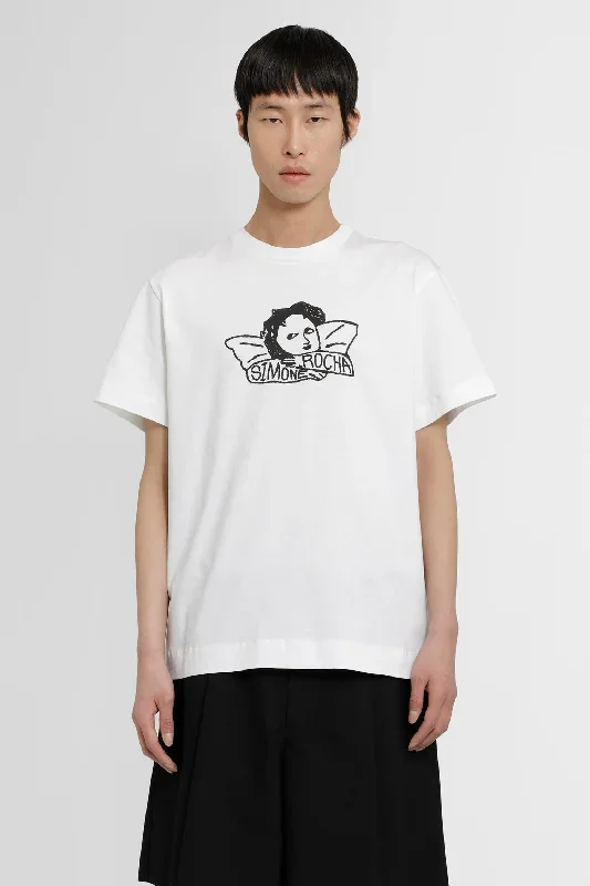 SIMONE ROCHA MAN WHITE T-SHIRTS & TANK TOPS