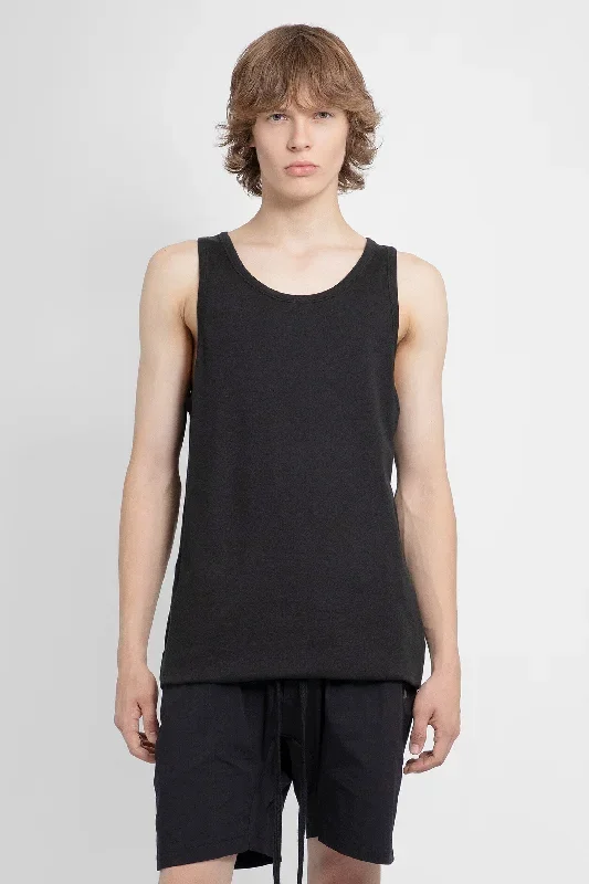 THOM KROM MAN BLACK T-SHIRTS & TANK TOPS